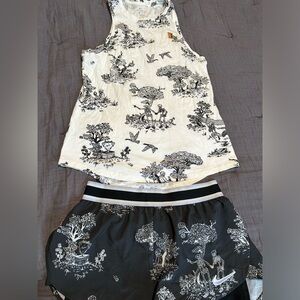 RARE Nike Paris collection skeletons playing tennis set size small NWOT